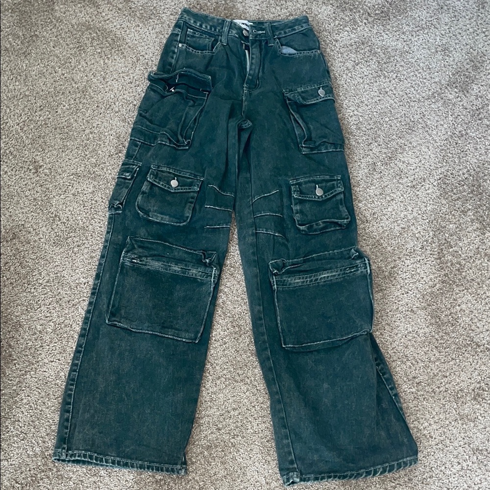 Dark Green Cargo Pants